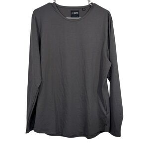 Cuts Clothing Grey Crewneck Long Sleeve T-Shirt